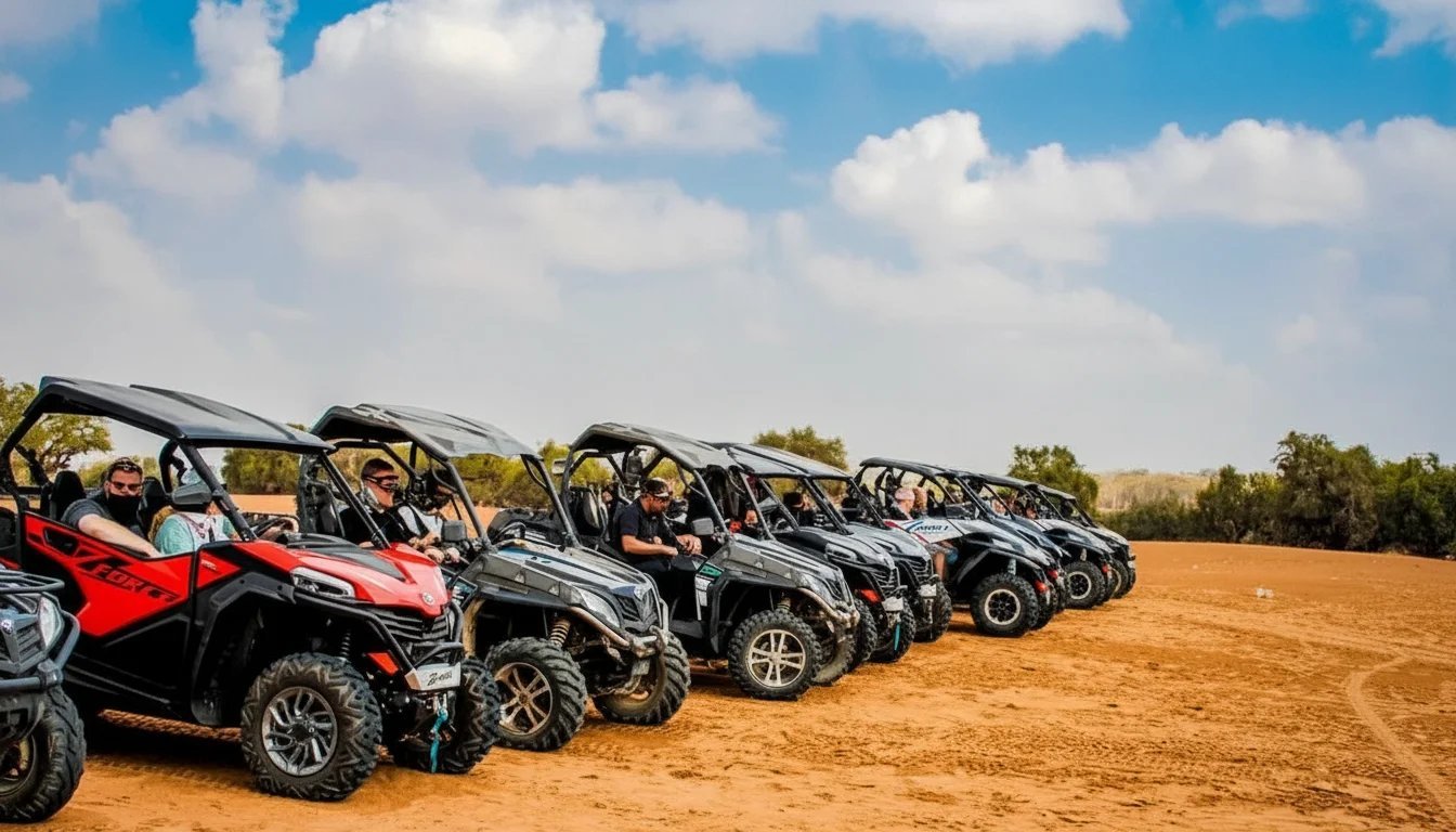 Guided buggy route with a tea stop