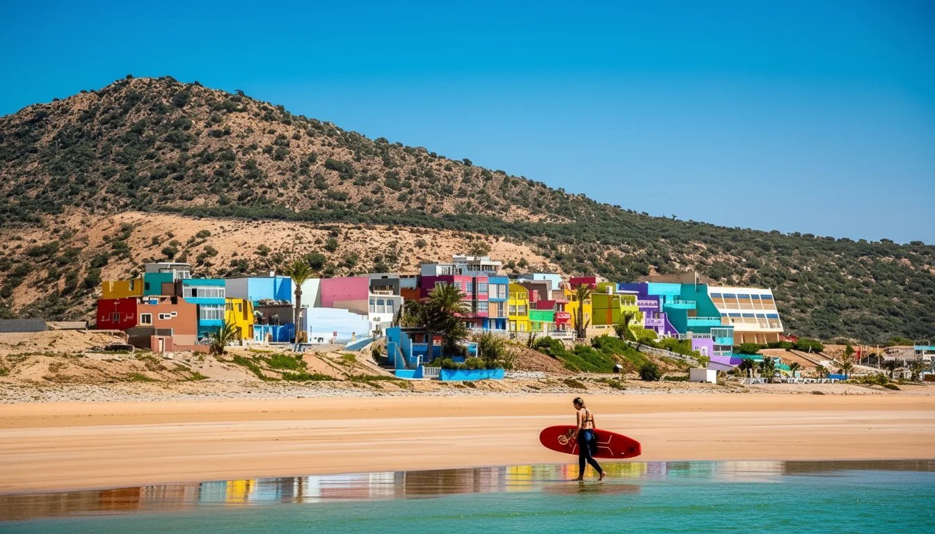 Taghazout, Aghroud and Timlaline coast route