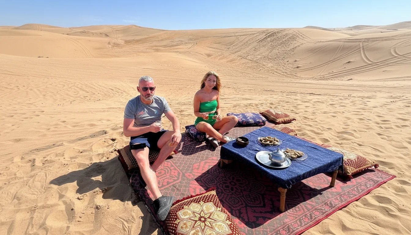 Quad route through dunes and coastal landscapes